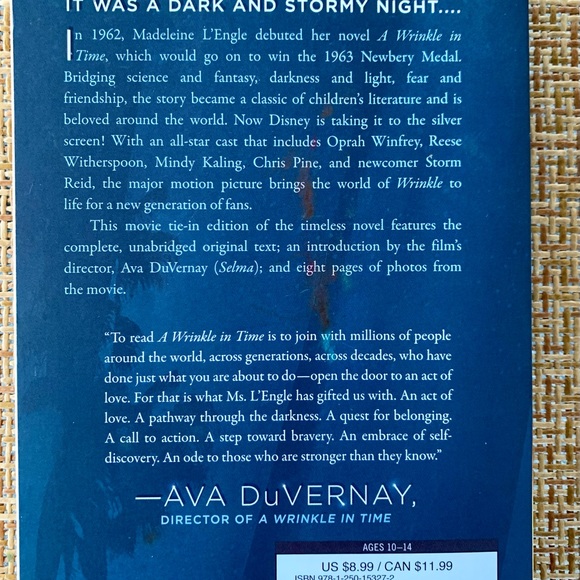 “A Wrinkle in Time” Paperback Book - Picture 3 of 5